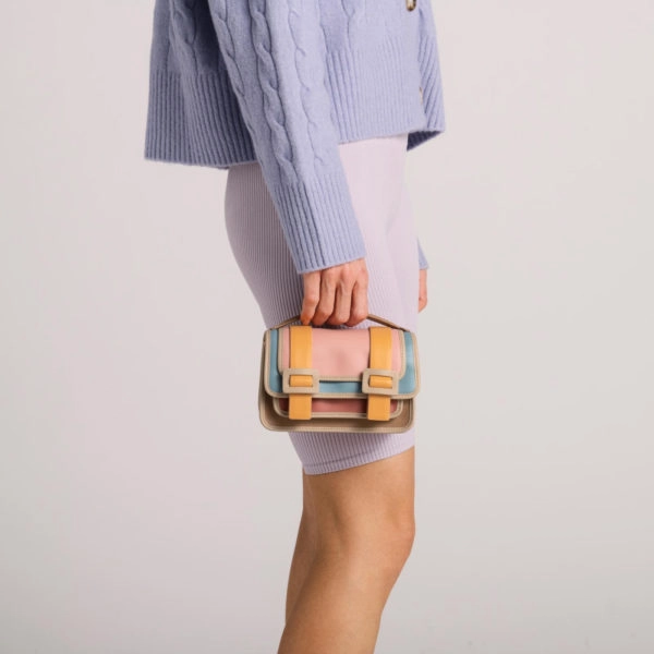 Small naomi lizard effect brown bag Bags bag Coveti