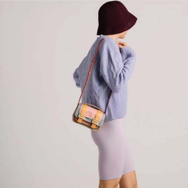 Small naomi lizard effect brown bag Bags bag Coveti