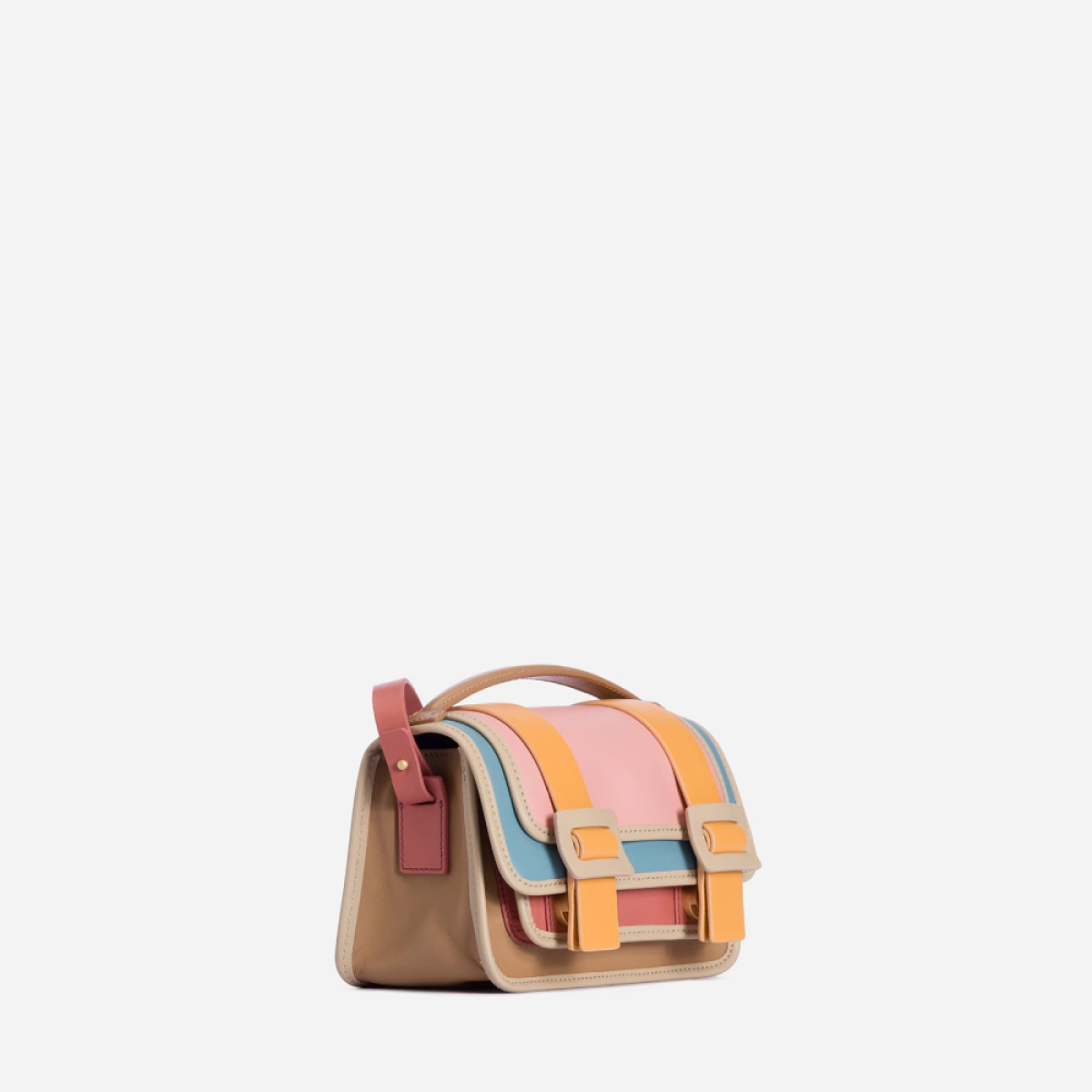 Small naomi lizard effect brown bag Bags bag Coveti