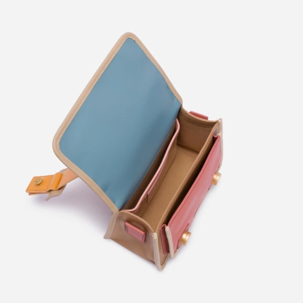 Small naomi lizard effect brown bag Bags bag Coveti