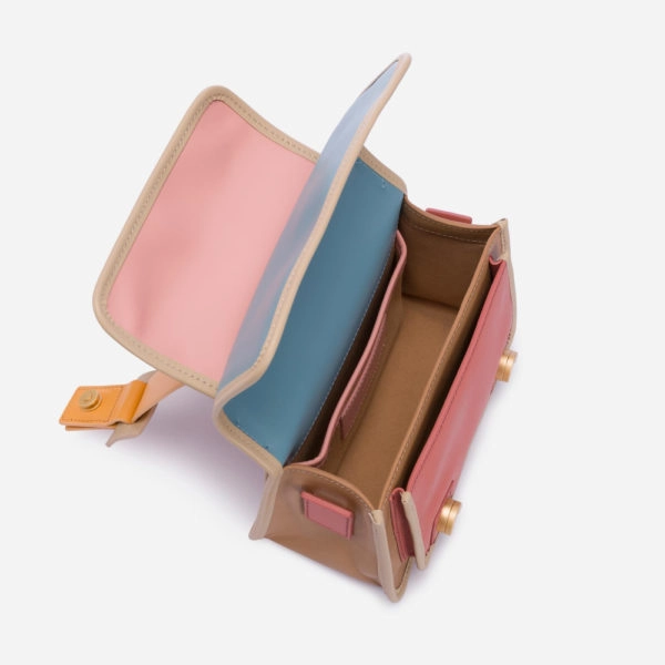 Small naomi lizard effect brown bag Bags bag Coveti