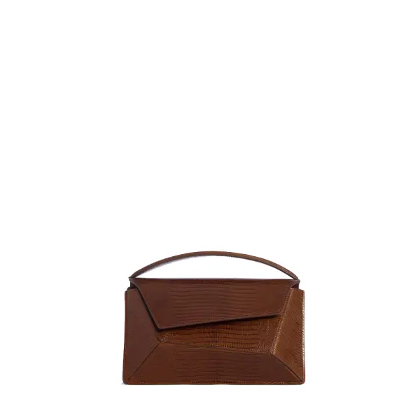 Small naomi lizard effect brown bag Bags bag Coveti