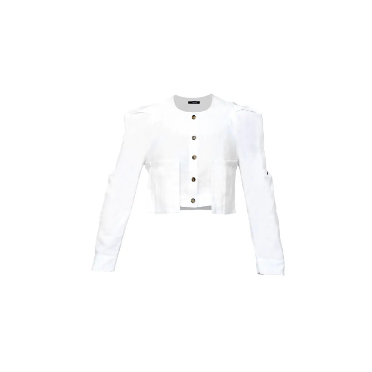 Marie linen short jacket Clothing emerging designer Coveti