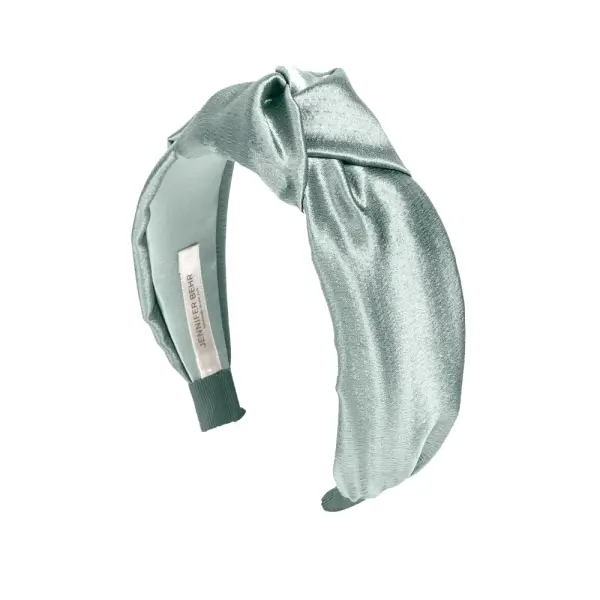 Attica headband in sage grosgrain Accessories designer Coveti