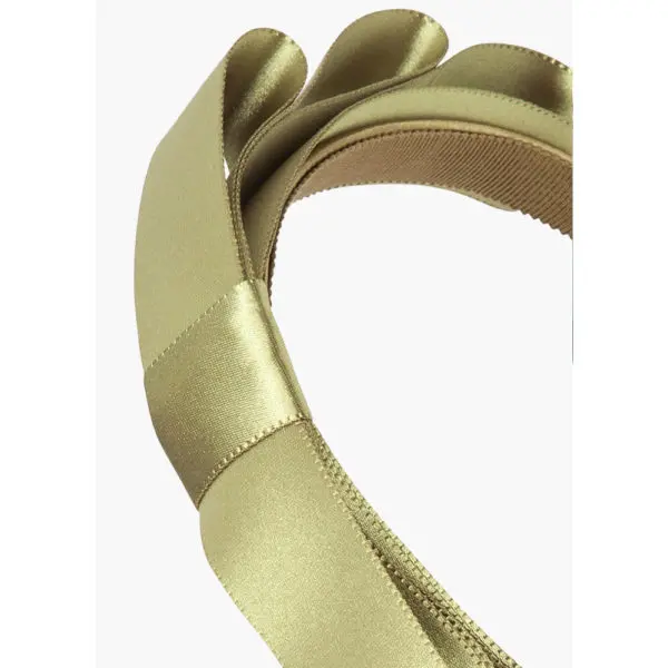 Attica headband in sage grosgrain Accessories designer Coveti