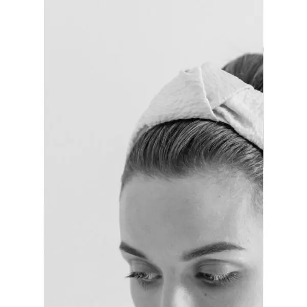 Attica headband in sage grosgrain Accessories designer Coveti