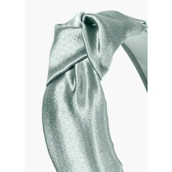 Attica headband in sage grosgrain Accessories designer Coveti