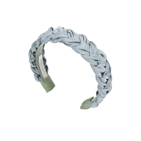 Attica headband in sage grosgrain Accessories designer Coveti