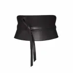 black corset belt Leather Belt Accessories British designer Coveti
