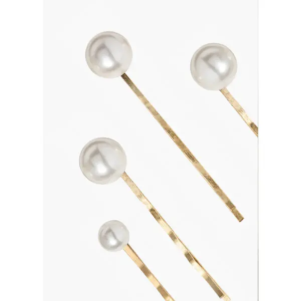 Pippa gold bobby pin set Accessories Bridal Coveti