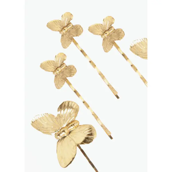 Pippa gold bobby pin set Accessories Bridal Coveti