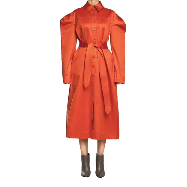 Trench antoinette orange dress Clothing dress Coveti