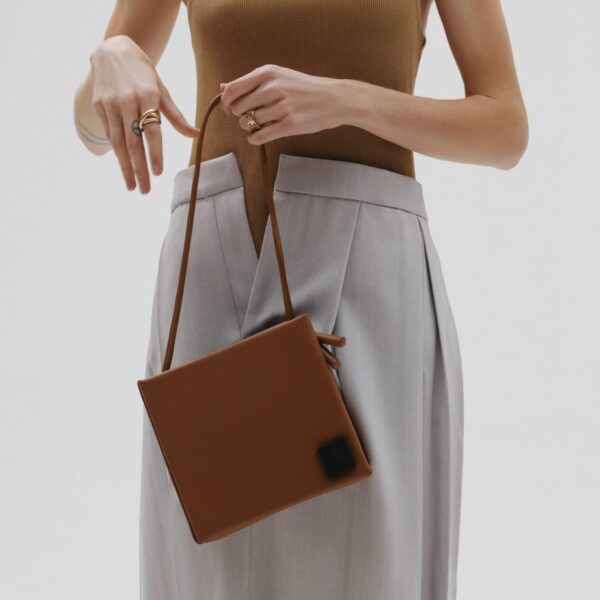 Square brown bag Bags bag Coveti