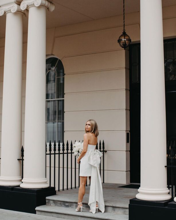 Grace frill midi dress ivory | Rebecca Vallance | Coveti