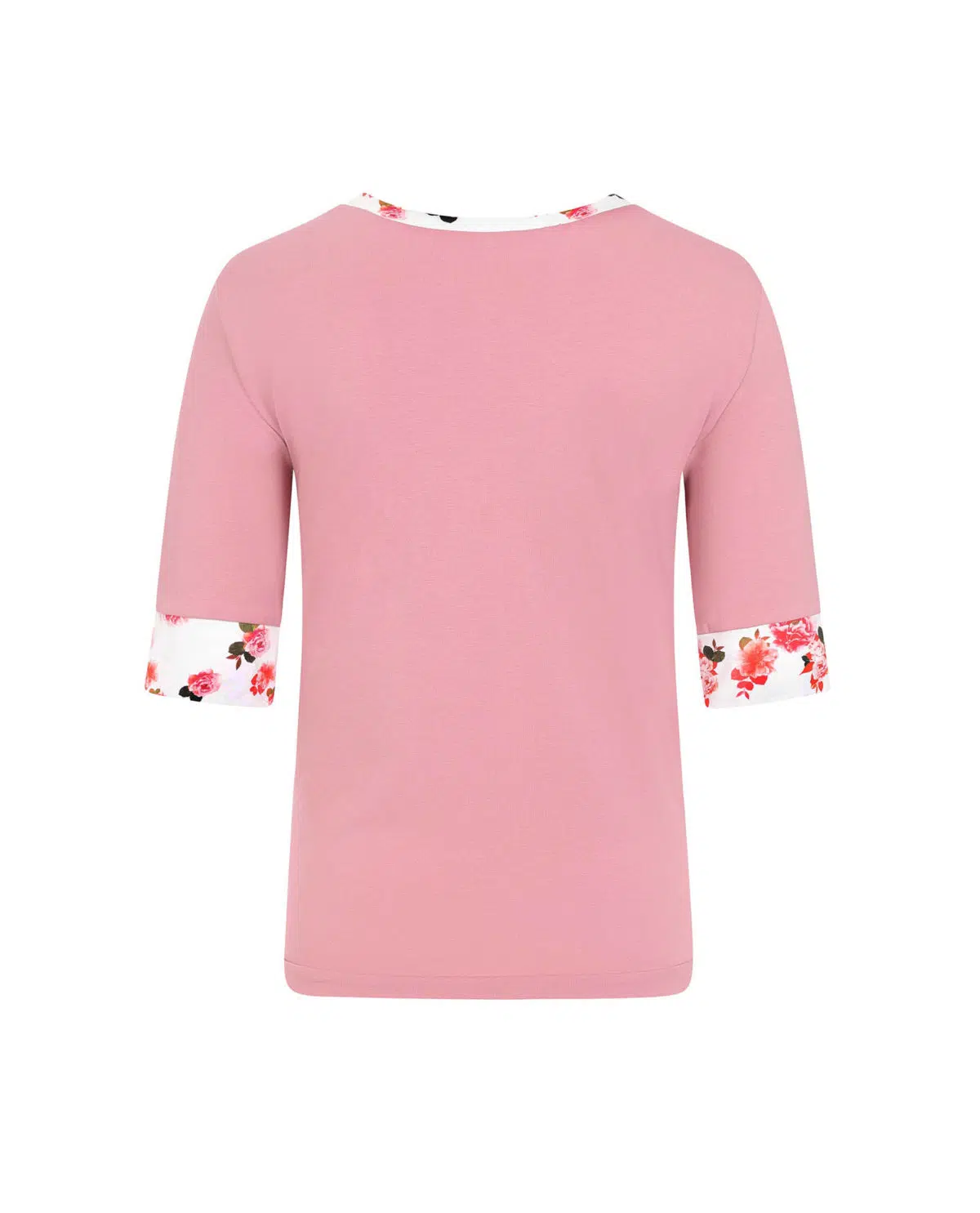 Dusky Pink Peony Sleeve Top Clothing Designer top Coveti