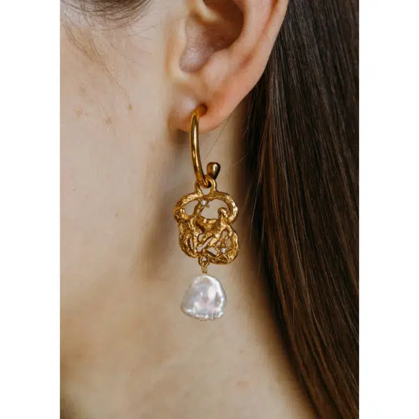 Exclusive zodiac libra earrings Earrings Bridal Coveti