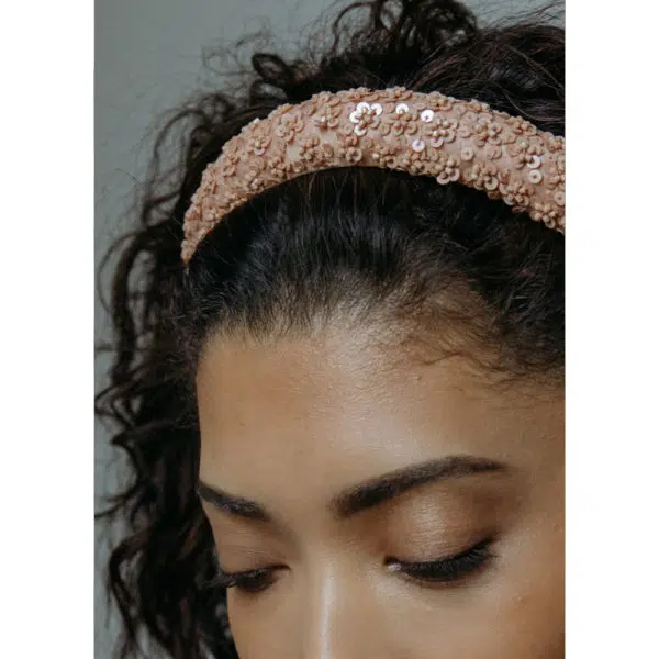 Marveille Champagne comb Accessories Bridal Coveti
