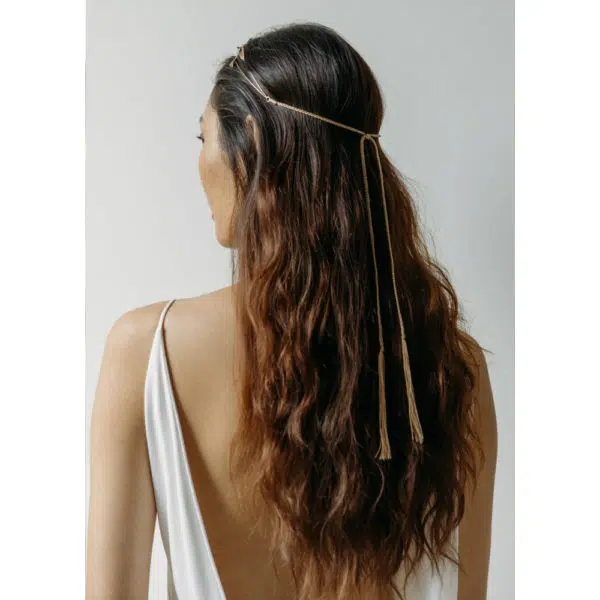 Marveille Champagne comb Accessories Bridal Coveti