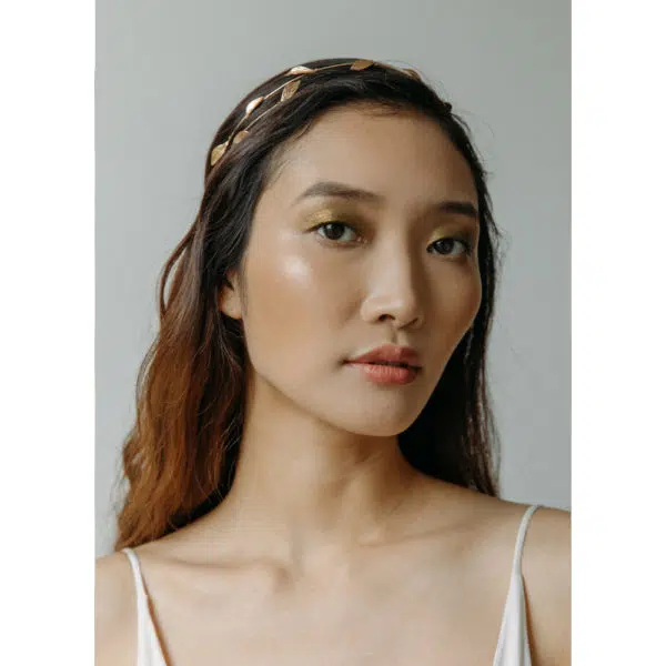 Marveille Champagne comb Accessories Bridal Coveti