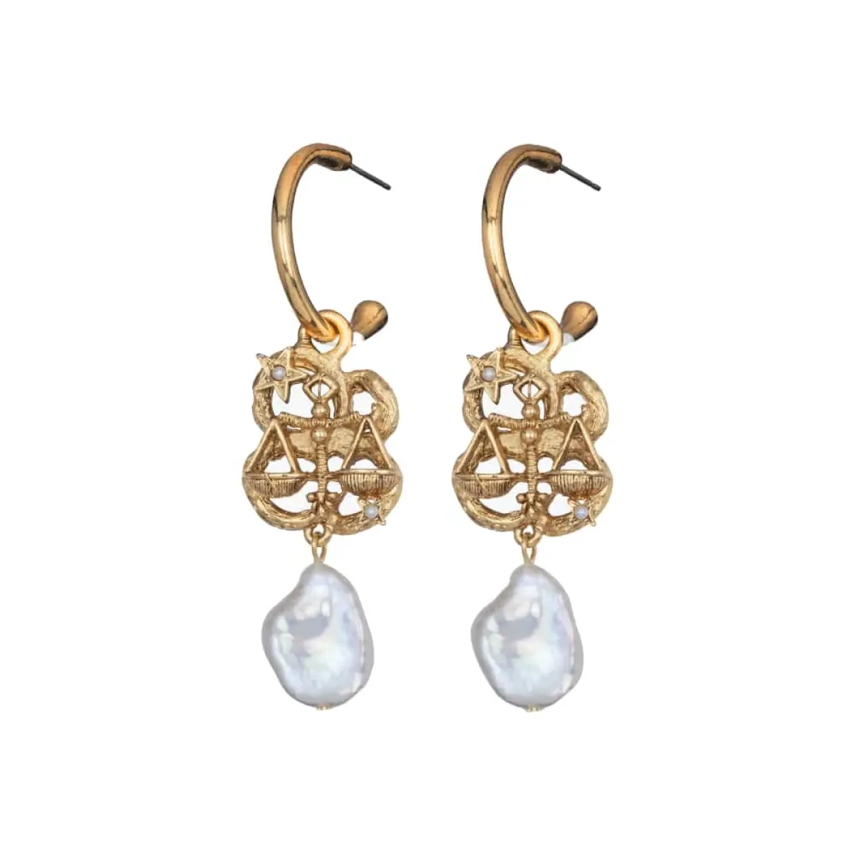 Exclusive zodiac libra earrings Earrings Bridal Coveti