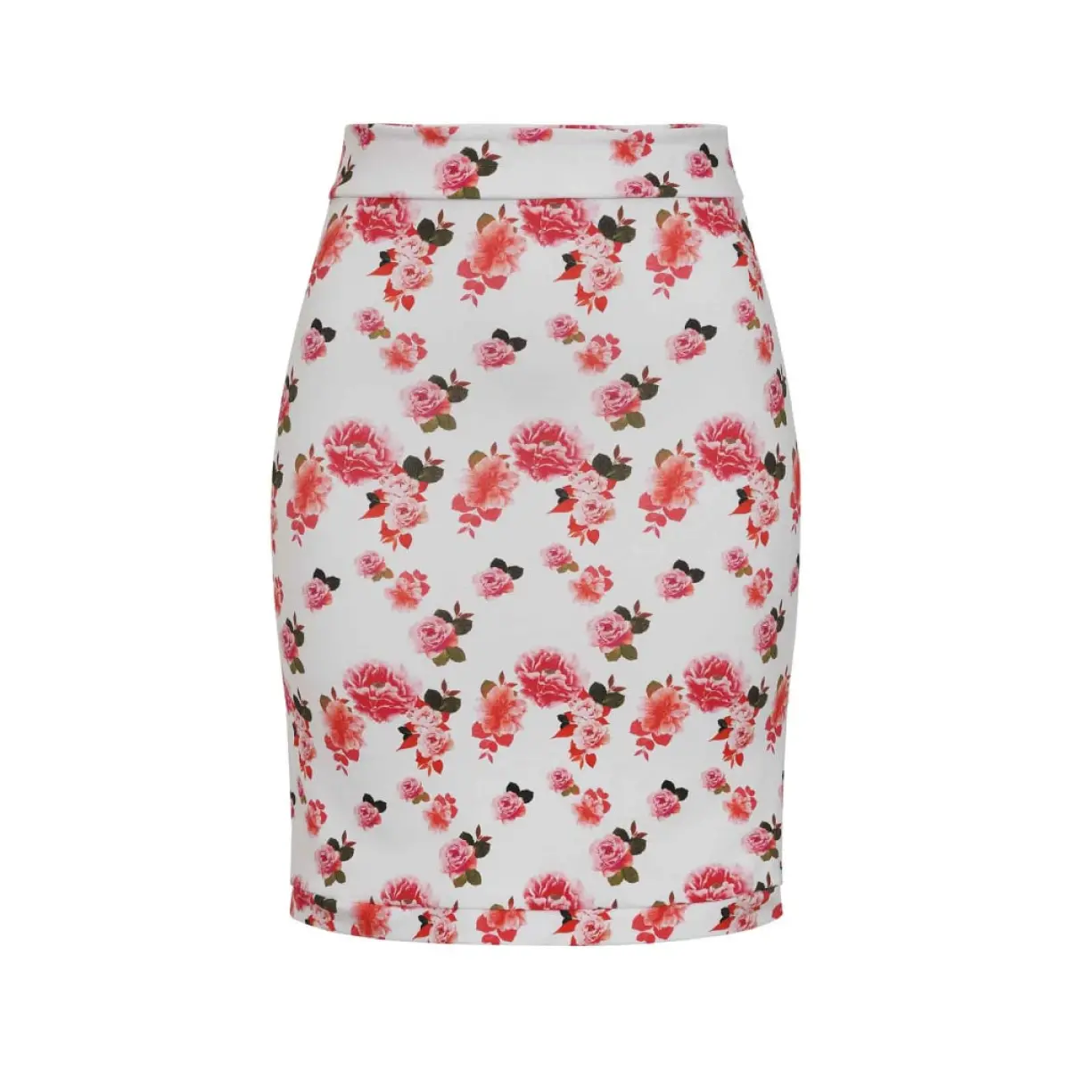 Pink Peony Jersey Skirt Clothing cotton jersey Coveti