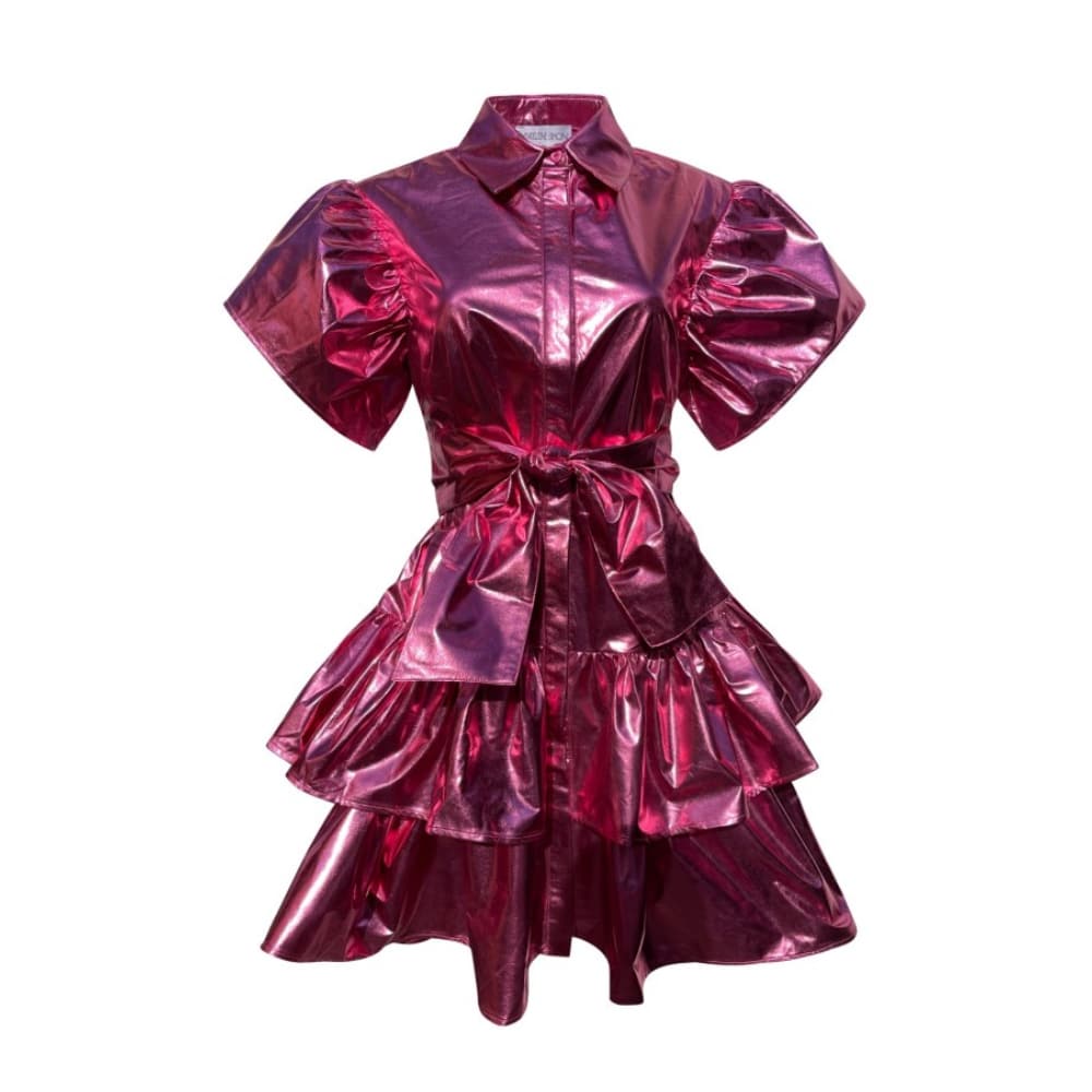 Dragon fire pink metallic dress | Coveti
