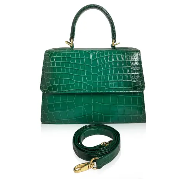 Caddy crocodile belly leather handbag Bags Bangkok Bootery Coveti