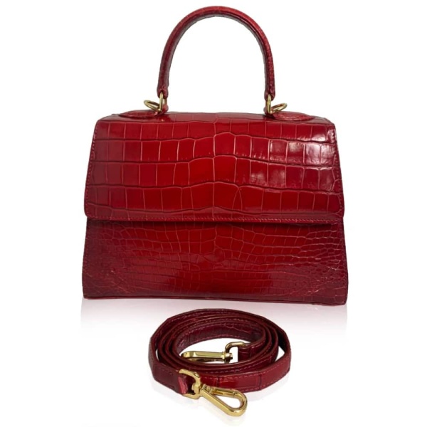 Caddy crocodile belly leather handbag Bags Bangkok Bootery Coveti