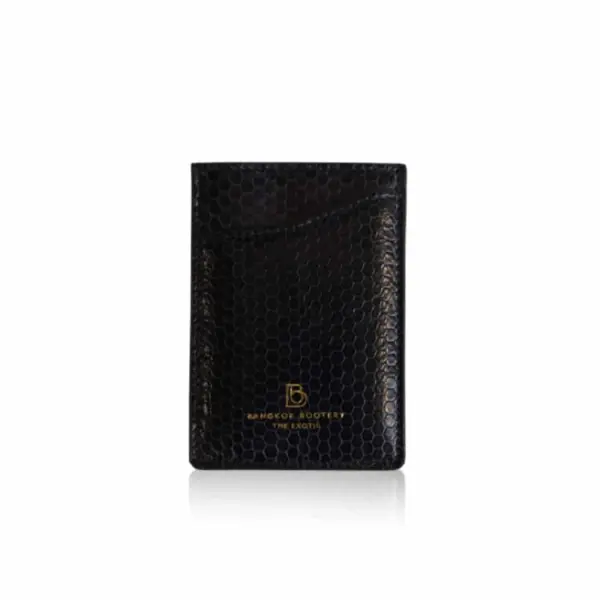 Crocodile matte tan cardholder Accessories Bangkok Bootery Coveti