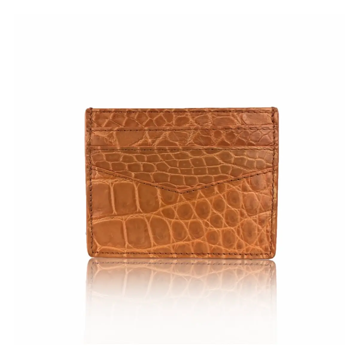 Crocodile matte tan cardholder Accessories Bangkok Bootery Coveti