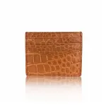 Crocodile matte tan cardholder Accessories Bangkok Bootery Coveti