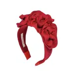 Triple rosette in silk faille headband Accessories Bridal Coveti