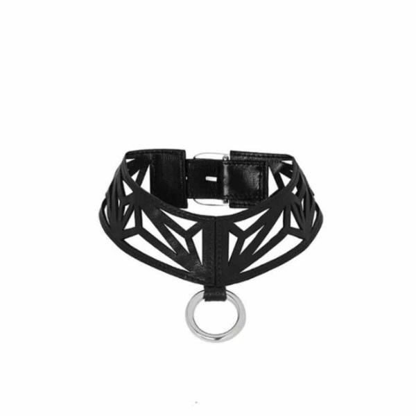 Pierced chain black cuff Cuffs British designer Coveti