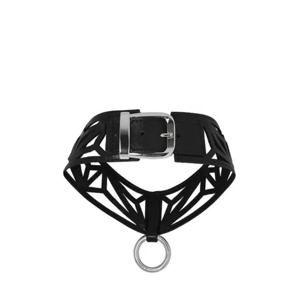 Pierced chain black cuff Cuffs British designer Coveti