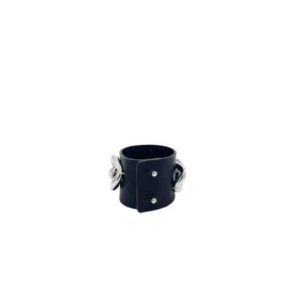 Pierced chain black cuff Cuffs British designer Coveti