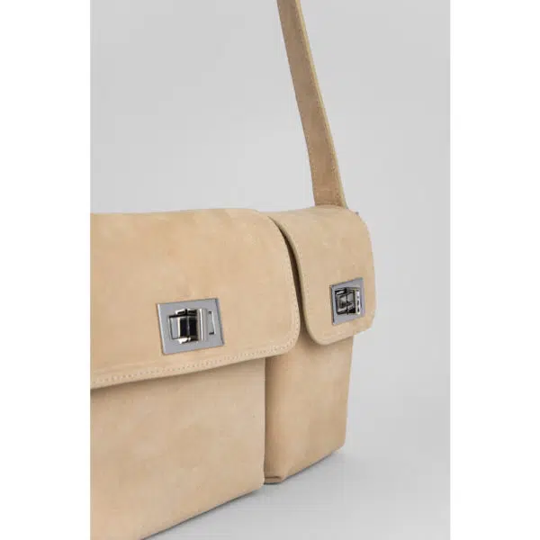 Billy cappuccino suede leather bag Bags bag Coveti