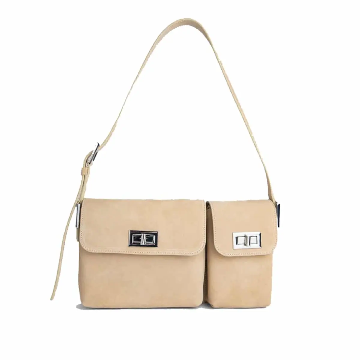 Billy cappuccino suede leather bag Bags bag Coveti