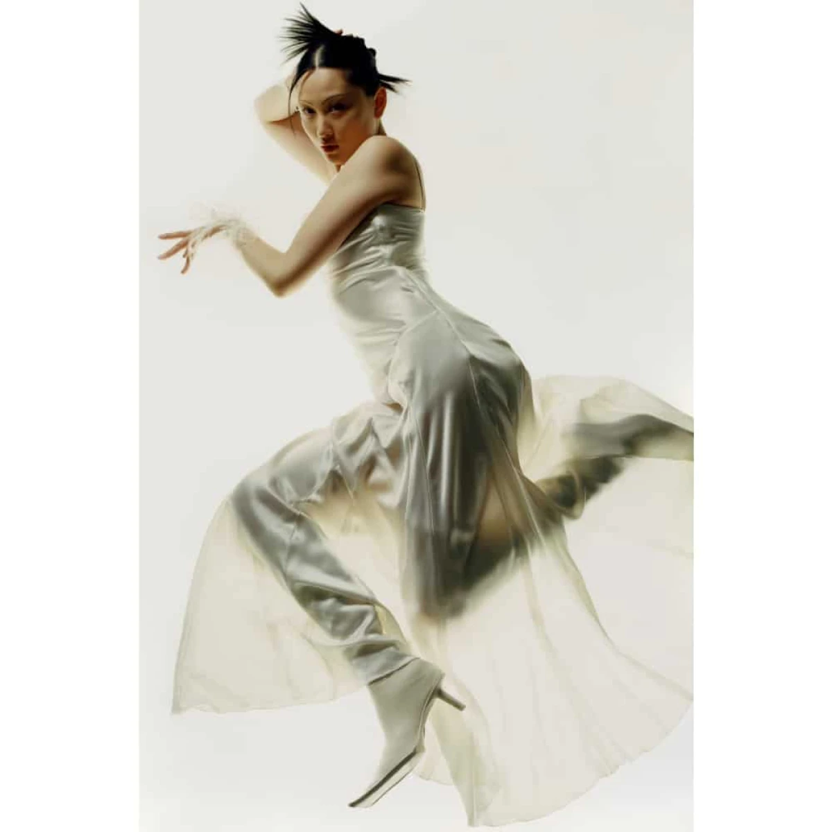 Ottawa cowl neck satin gown Clothing dress Coveti