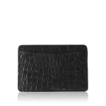 Crocodile leather shiny blue cardholder Accessories Bangkok Bootery Coveti