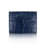 Crocodile leather shiny blue cardholder Accessories Bangkok Bootery Coveti