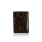 Crocodile leather shiny blue cardholder Accessories Bangkok Bootery Coveti
