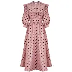 Dark cicada monochrome midi dress Clothing dress Coveti