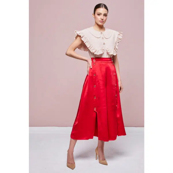 Poppy hills red midi dress Clothing dress Coveti