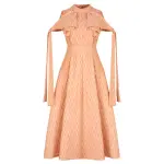 Cotton bud yellow midi dress Clothing dress Coveti