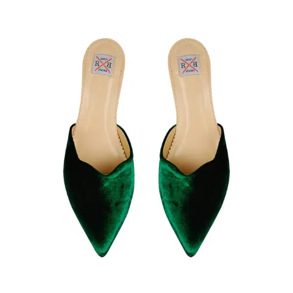 Olanda velvet mules Mules curated marketplace Coveti