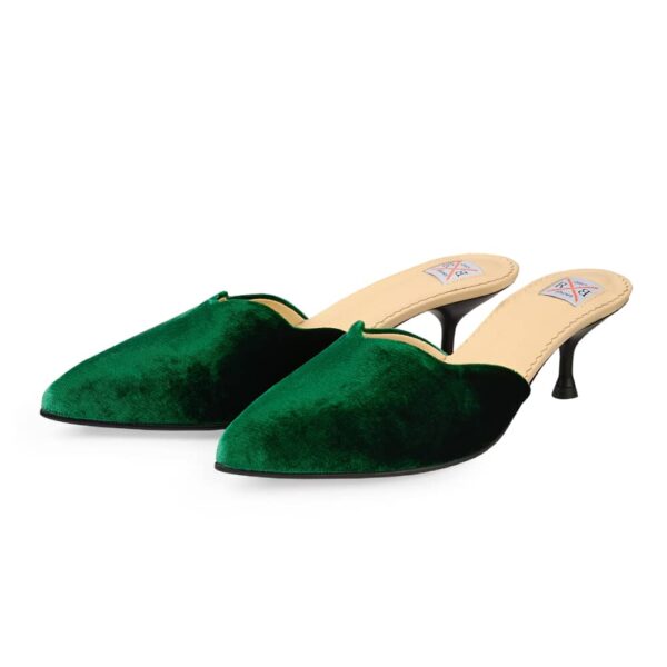 Olanda velvet mules Mules curated marketplace Coveti