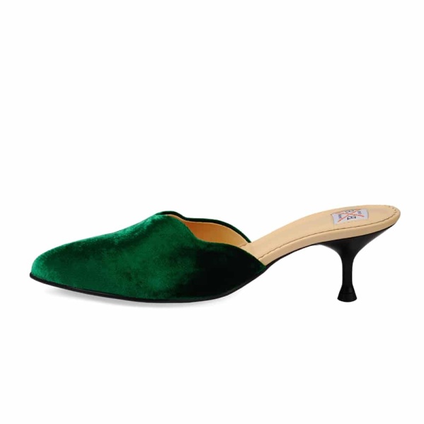 Olanda velvet mules Mules curated marketplace Coveti