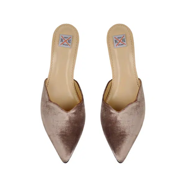 Olanda velvet mules Mules curated marketplace Coveti