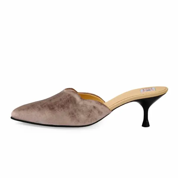 Olanda velvet mules Mules curated marketplace Coveti