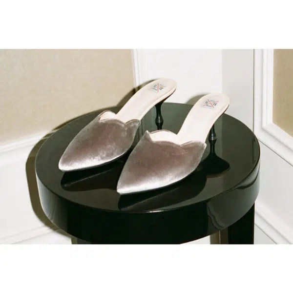 Olanda velvet mules Mules curated marketplace Coveti